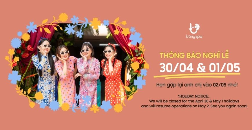 THÔNG BÁO NGHỈ LỄ 30/4 & 1/5